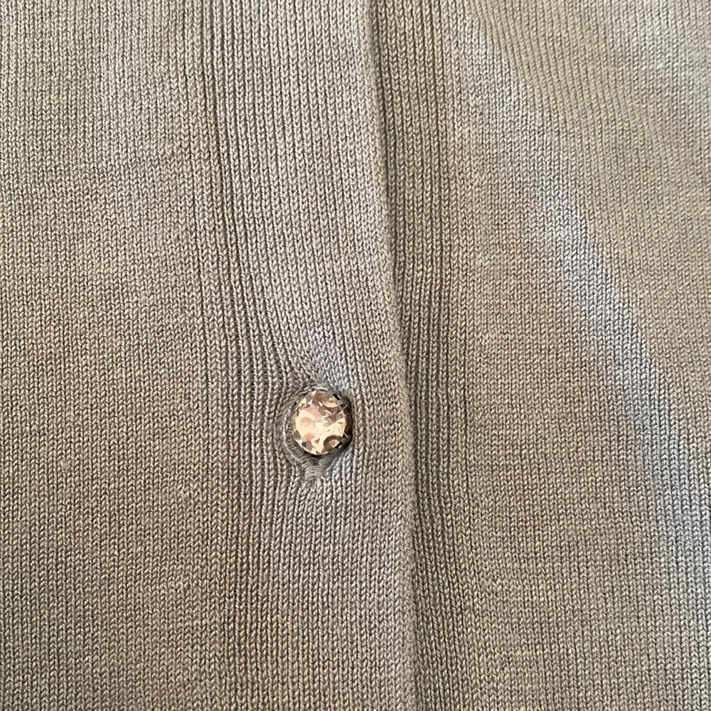 Mango V-neck Rhinestone Button Cardigan - Picture 3 of 8